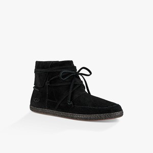 Ugg Reid Moc Mockasiner Dam Svarta (160532OJQ)